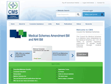 Tablet Screenshot of medicalschemes.com